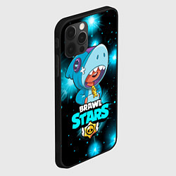 Чехол для iPhone 12 Pro Brawl stars leon shark, цвет: 3D-черный — фото 2