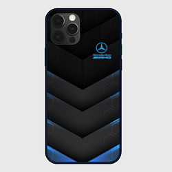Чехол для iPhone 12 Pro Mercedes-AMG, цвет: 3D-черный