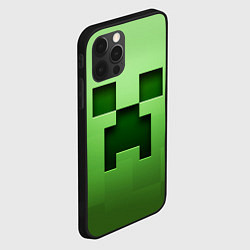 Чехол для iPhone 12 Pro MINECRAFT, цвет: 3D-черный — фото 2