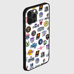 Чехол для iPhone 12 Pro NBA Pattern, цвет: 3D-черный — фото 2