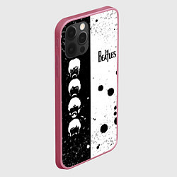 Чехол для iPhone 12 Pro Beatles, цвет: 3D-малиновый — фото 2