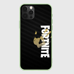 Чехол для iPhone 12 Pro Fortnite, цвет: 3D-салатовый