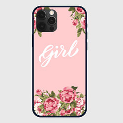 Чехол для iPhone 12 Pro Girl, цвет: 3D-черный