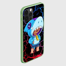 Чехол для iPhone 12 Pro Brawl Stars Leon Skin Shark, цвет: 3D-салатовый — фото 2