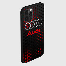 Чехол для iPhone 12 Pro AUDI, цвет: 3D-черный — фото 2