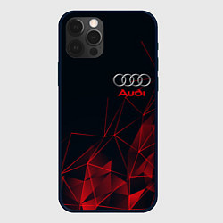 Чехол для iPhone 12 Pro AUDI, цвет: 3D-черный