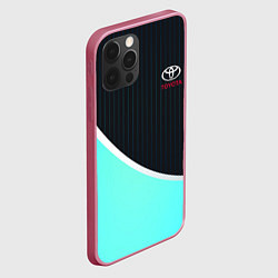 Чехол для iPhone 12 Pro TOYOTA, цвет: 3D-малиновый — фото 2