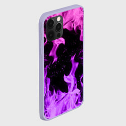 Чехол для iPhone 12 Pro ЦВЕТНОЙ ОГОНЬ, цвет: 3D-светло-сиреневый — фото 2
