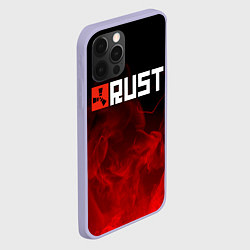 Чехол для iPhone 12 Pro RUST, цвет: 3D-светло-сиреневый — фото 2