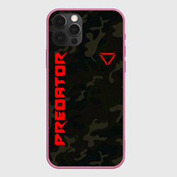 Чехол для iPhone 12 Pro Predator Military, цвет: 3D-малиновый