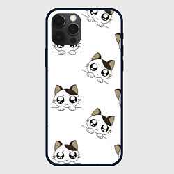 Чехол для iPhone 12 Pro Котята, цвет: 3D-черный
