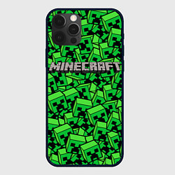 Чехол для iPhone 12 Pro MINERCRAFT, цвет: 3D-черный