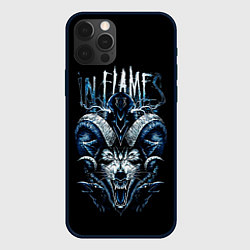 Чехол для iPhone 12 Pro IN FLAMES, цвет: 3D-черный