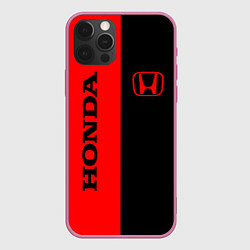 Чехол для iPhone 12 Pro HONDA, цвет: 3D-малиновый