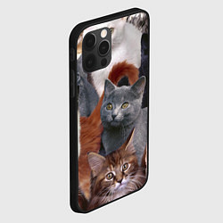 Чехол для iPhone 12 Pro КОТЯТКИ, цвет: 3D-черный — фото 2