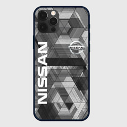 Чехол для iPhone 12 Pro NISSAN, цвет: 3D-черный