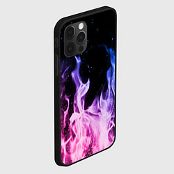 Чехол для iPhone 12 Pro НЕОНОВЫЙ ОГОНЬ, цвет: 3D-черный — фото 2
