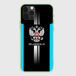 Чехол для iPhone 12 Pro Russia, цвет: 3D-салатовый