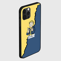 Чехол для iPhone 12 Pro Fallout logo boy, цвет: 3D-черный — фото 2