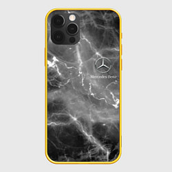 Чехол для iPhone 12 Pro MERCEDES, цвет: 3D-желтый