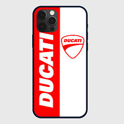 Чехол для iPhone 12 Pro DUCATI 4, цвет: 3D-черный