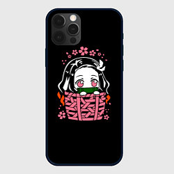 Чехол для iPhone 12 Pro KIMETSU NO YAIBA NEZUKO, цвет: 3D-черный