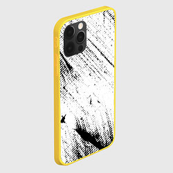 Чехол для iPhone 12 Pro ШТРИХИ, цвет: 3D-желтый — фото 2