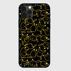 Чехол для iPhone 12 Pro Покемоны, цвет: 3D-черный