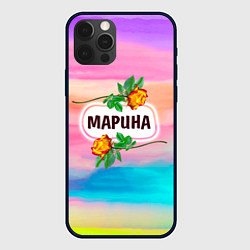 Чехол для iPhone 12 Pro Марина, цвет: 3D-черный