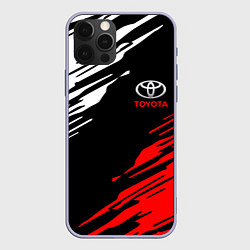 Чехол для iPhone 12 Pro TOYOTA, цвет: 3D-светло-сиреневый