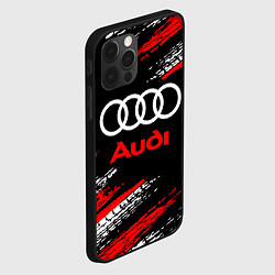 Чехол для iPhone 12 Pro AUDI, цвет: 3D-черный — фото 2