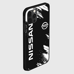 Чехол для iPhone 12 Pro NISSAN, цвет: 3D-черный — фото 2