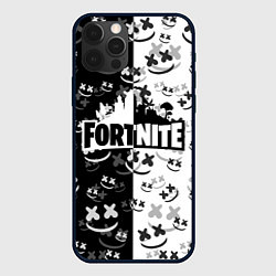 Чехол для iPhone 12 Pro FORTNITE MARSHMELLO, цвет: 3D-черный