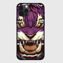 Чехол для iPhone 12 Pro Маска тигра Ханья, цвет: 3D-черный