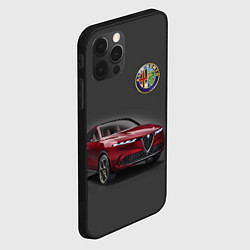 Чехол для iPhone 12 Pro Alfa Romeo - Italy, цвет: 3D-черный — фото 2