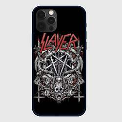 Чехол для iPhone 12 Pro Slayer, цвет: 3D-черный