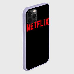 Чехол для iPhone 12 Pro NETFLIX, цвет: 3D-светло-сиреневый — фото 2