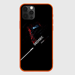 Чехол для iPhone 12 Pro Dedsec, цвет: 3D-красный