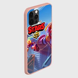 Чехол для iPhone 12 Pro Brawl Stars Макс и Вольт, цвет: 3D-светло-розовый — фото 2