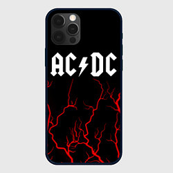Чехол для iPhone 12 Pro AC DС, цвет: 3D-черный