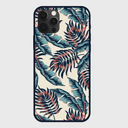 Чехол для iPhone 12 Pro Тихие тропики, цвет: 3D-черный