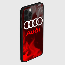 Чехол для iPhone 12 Pro AUDI АУДИ, цвет: 3D-черный — фото 2