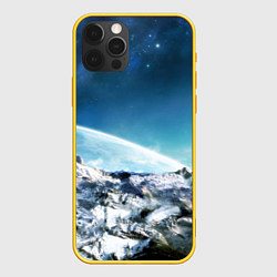 Чехол для iPhone 12 Pro Космос S, цвет: 3D-желтый