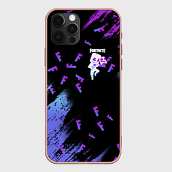 Чехол для iPhone 12 Pro FORTNITE MARSHMELLO, цвет: 3D-светло-розовый