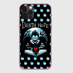 Чехол для iPhone 12 Pro Death Note, цвет: 3D-малиновый