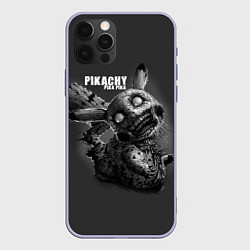 Чехол для iPhone 12 Pro Pikachu Pika Pika, цвет: 3D-светло-сиреневый