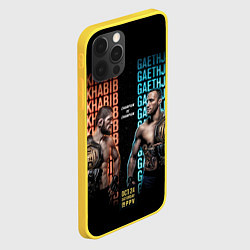 Чехол для iPhone 12 Pro KHABIB VS GAETHJE, цвет: 3D-желтый — фото 2