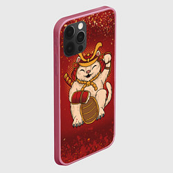 Чехол для iPhone 12 Pro Japan Cat Z, цвет: 3D-малиновый — фото 2