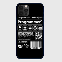 Чехол для iPhone 12 Pro Programmer, цвет: 3D-черный