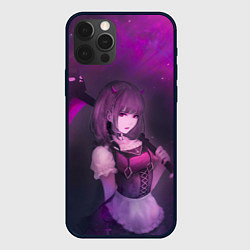 Чехол для iPhone 12 Pro Anime girl demon, цвет: 3D-черный